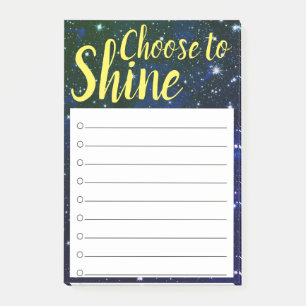 Choose to Shine To Do List Post-it Notes