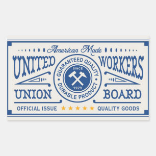 Choose Union-Made Rectangular Sticker