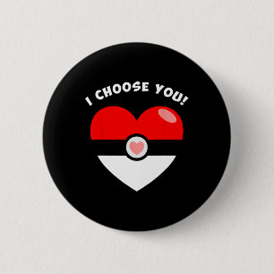 Choose You Valentine's Video Game Parody 1 6 Cm Round Badge
