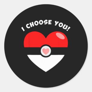 Choose You Valentine's Video Game Parody 1 Classic Round Sticker