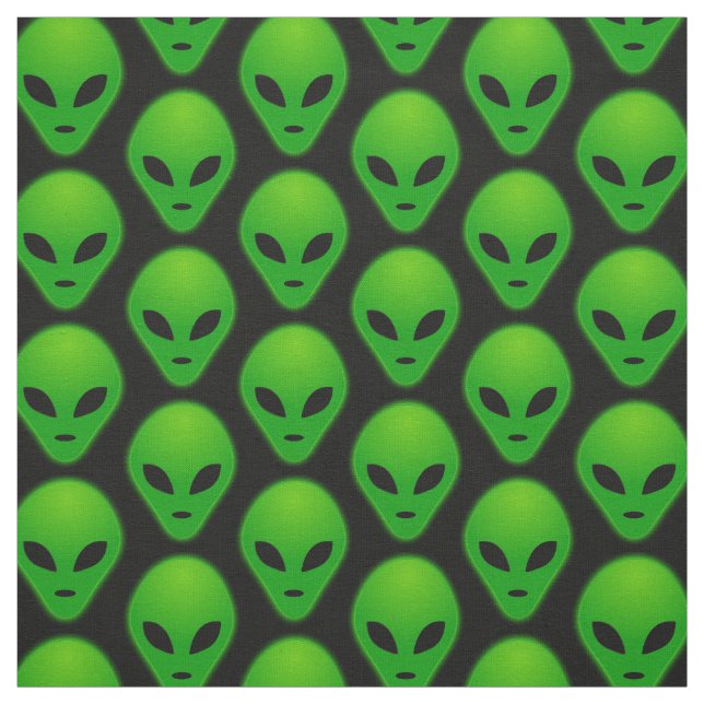 Choose your background colour alien print fabric (Swatch)
