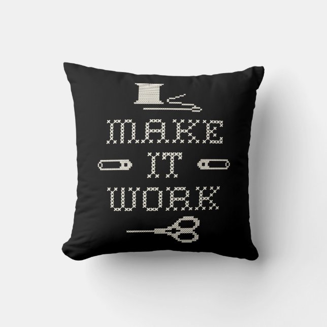 Choose Your Background Colour Fashion Pillow (Front)