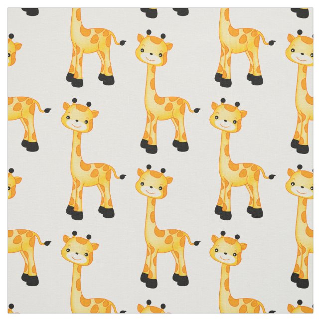 Choose your background colour Giraffe fabric (Swatch)