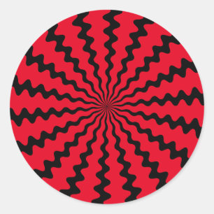 Choose Your Background Colour Zig Zag Sticker