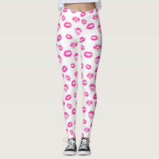 Choose your bg colour Sexy lips pattern legging