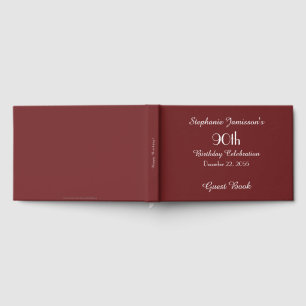 CHOOSE YOUR COLOR Birthday Party Memory/Guest Book