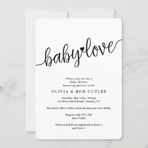 Choose Your Colour Baby Love Shower Invitation