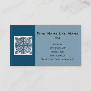Choose Your Colour Celtic Knot Decorative Pattern Business Card