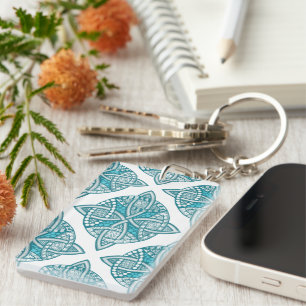 Choose Your Colour Celtic Knot Decorative Pattern Key Ring
