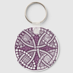 Choose Your Colour Celtic Knot Decorative Pattern Key Ring