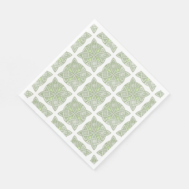 Choose Your Colour Celtic Knot Decorative Pattern Napkin (Corner)