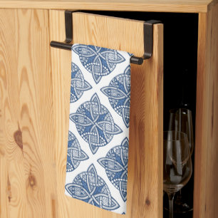 Choose Your Colour Celtic Knot Decorative Pattern Tea Towel