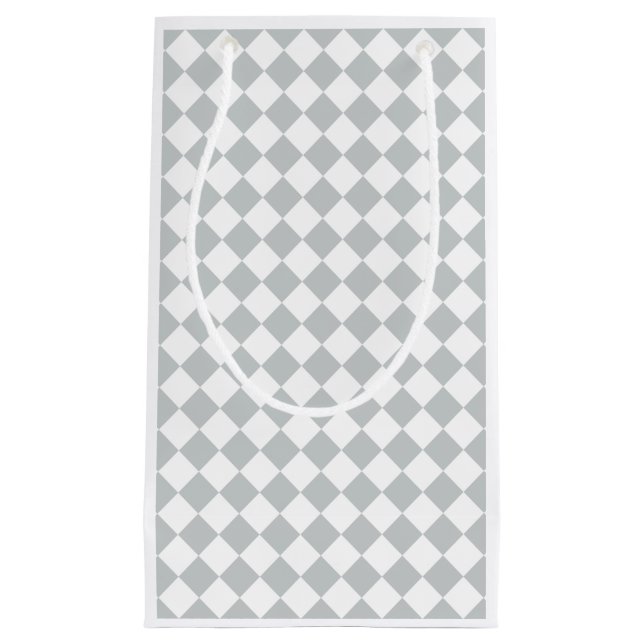 Choose your Colour in one step Chequered Diamonds Small Gift Bag (Front)