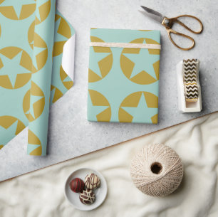 Choose your Colours Classy Star in a Circle Wrapping Paper