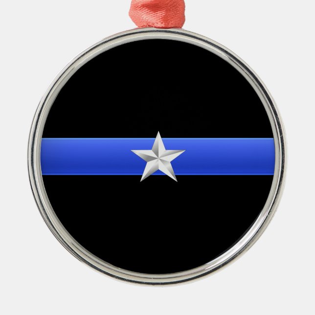 Choose Your Custom Police Rank Metal Ornament (Front)