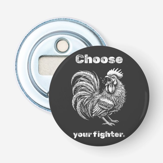 Choose Your Fighter – Demon Rooster. Bottle Opener (Front)