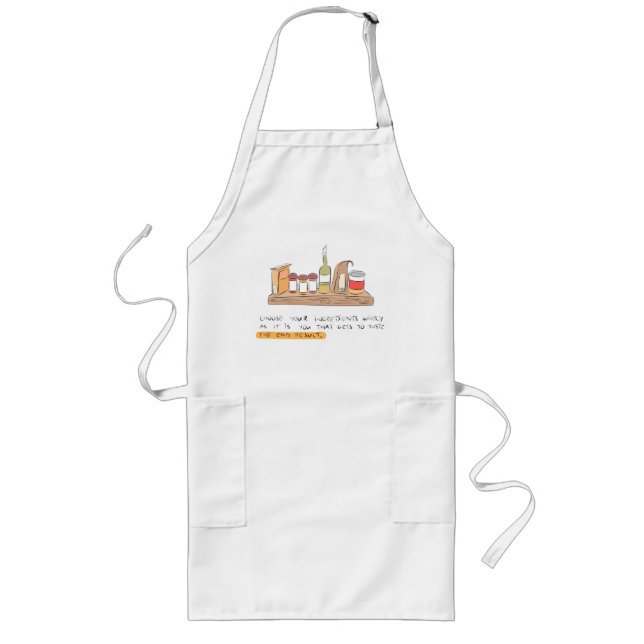 Choose your ingredients wisely Apron (Front)