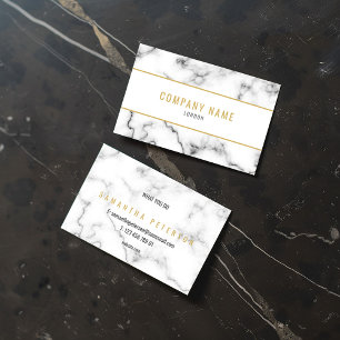 Choose your marble effect, gold business card