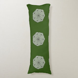 Choose Your Own Colour Lace Crochet Look Flower Body Cushion