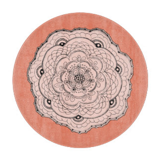 Choose Your Own Colour Lace Doily Flower Cutting Board