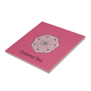 Choose Your Own Colour Lace Doily Flower Tile
