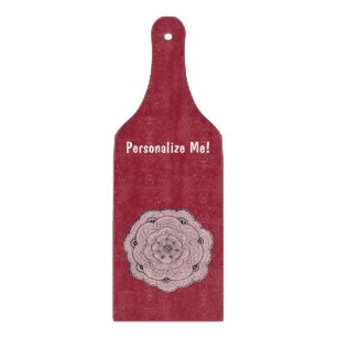 Choose Your Own Colour Lacy Crochet Look Flower Cutting Board