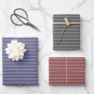 Choose Your Own Colour Simply Stripes Wrapping Paper Sheet