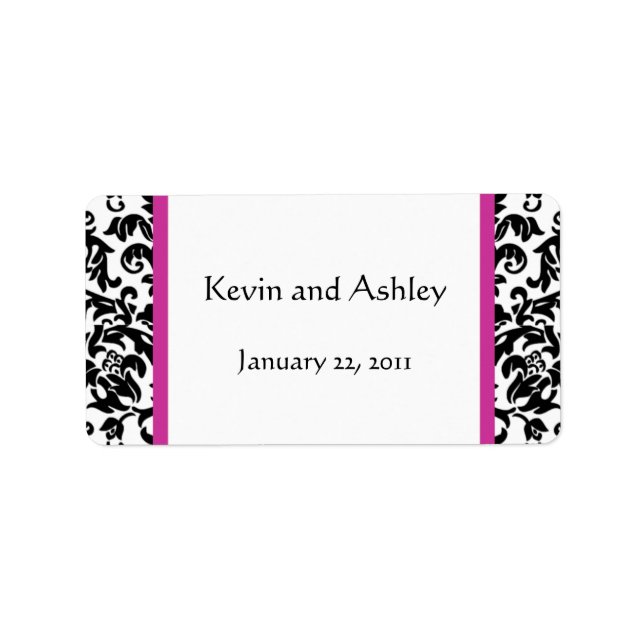 Choose Your Own Colour Wedding Favour Labels (Front)