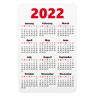 Choose your own colours 2022 Calendar Magnet