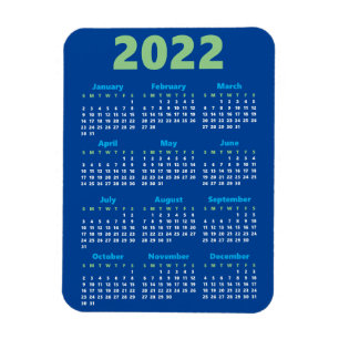 Choose your own colours   2022 Calendar Magnet