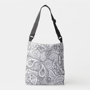 Choose Your Own Colours Colouring Floral Butterfly Crossbody Bag