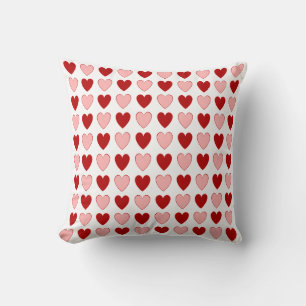 Choose Your Own Colours - Fun Hearts Chequerboard Cushion