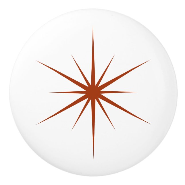 Choose Your Own Colours Fun Mid Century Modern Sta Ceramic Knob (Front)