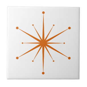 Choose Your Own Colours Retro Atomic Starburst Cer Ceramic Tile