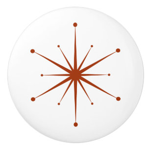 Choose Your Own Colours Retro Atomic Starburst Ceramic Knob