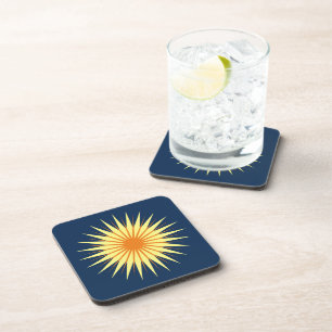 Choose Your Own Colours - Retro Starburst Flower Coaster
