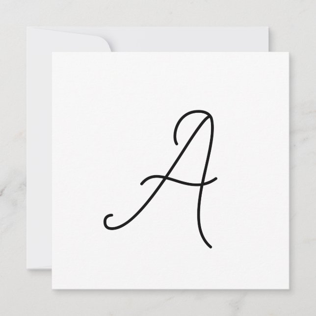 Choose Your Own Letter | Font Style: Alexandria  Card (Front)