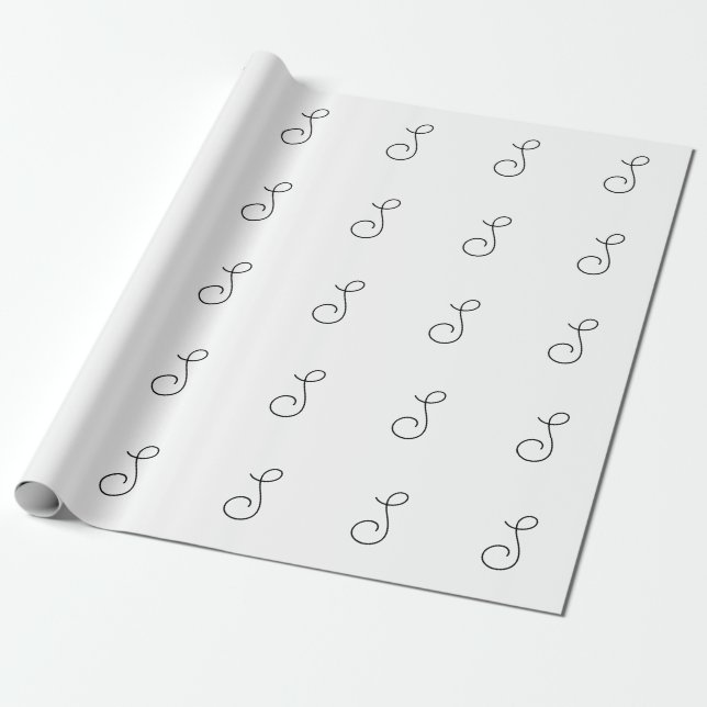 Choose Your Own Letter | Font Style: Alexandria  Wrapping Paper (Unrolled)