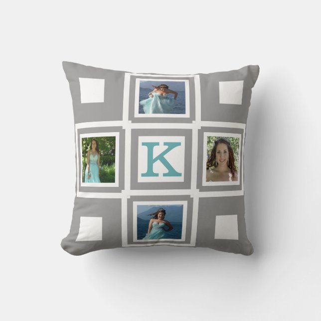 Choose Your Own Photos and Colours Cushion (Front)