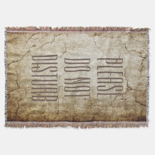 Choose your own text, image & background colour throw blanket