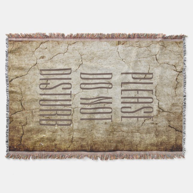 Choose your own text, image & background colour throw blanket (Front)