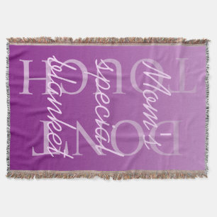 Choose your own text, image & background colour throw blanket