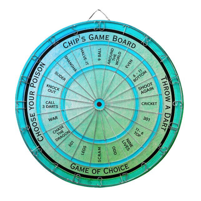 Choose Your Poison Regulation Dart Board (Front)