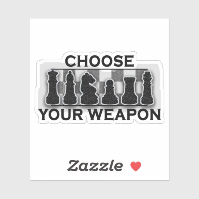 Choose Your Weapon Chess Game (Sheet)