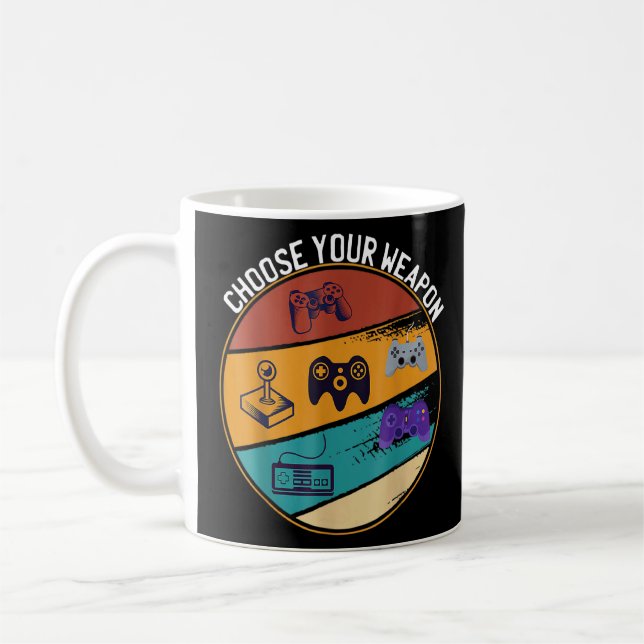 Choose Your Weapons Video Game Gaming Console Game Coffee Mug (Left)