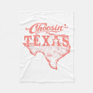 Choosin Texas Lone Star State of Mind Western Fleece Blanket