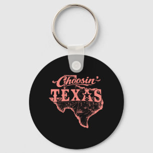 Choosin Texas Lone Star State of Mind Western Key Ring