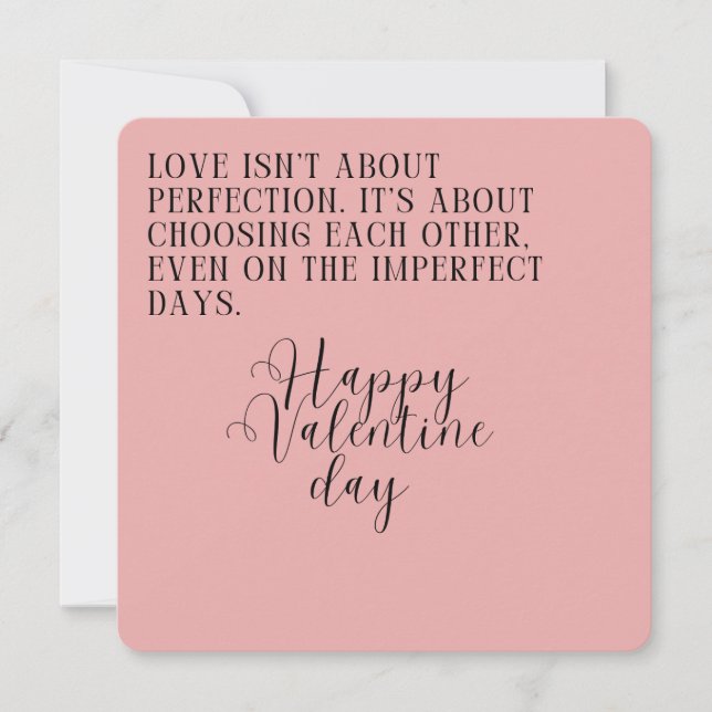 Choosing Each Other  Happy Valentine's Day Card (Front)