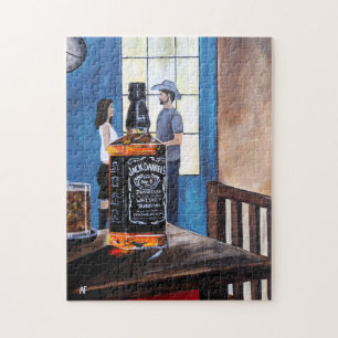 Choosing Texas Painting by Alfred Fox Jigsaw Puzzle
