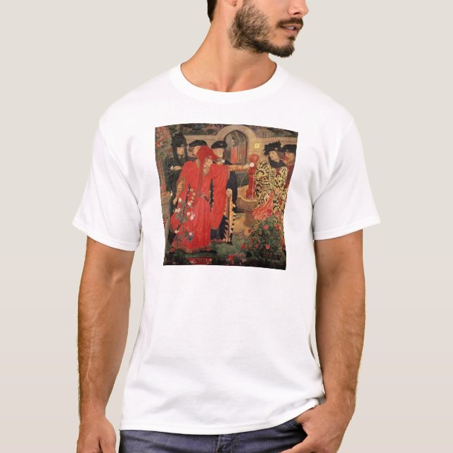 Choosing the Red and White Roses in Temple T-Shirt (Front)